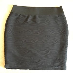 Black Mini Pencil Skirt